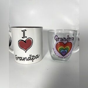 Coffee cup set Grandpa & Grandma Cups